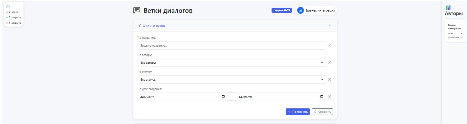 Ветки диалогов в задачах