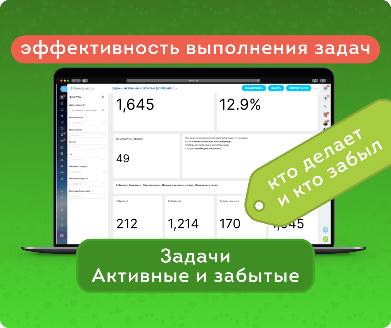 Задачи. Активные и забытые