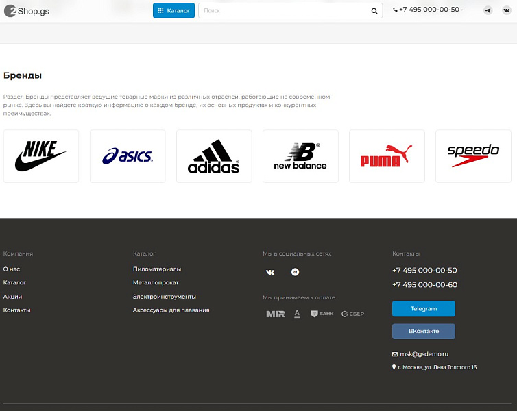 Shop.GS - 2.0 универсальный магазин