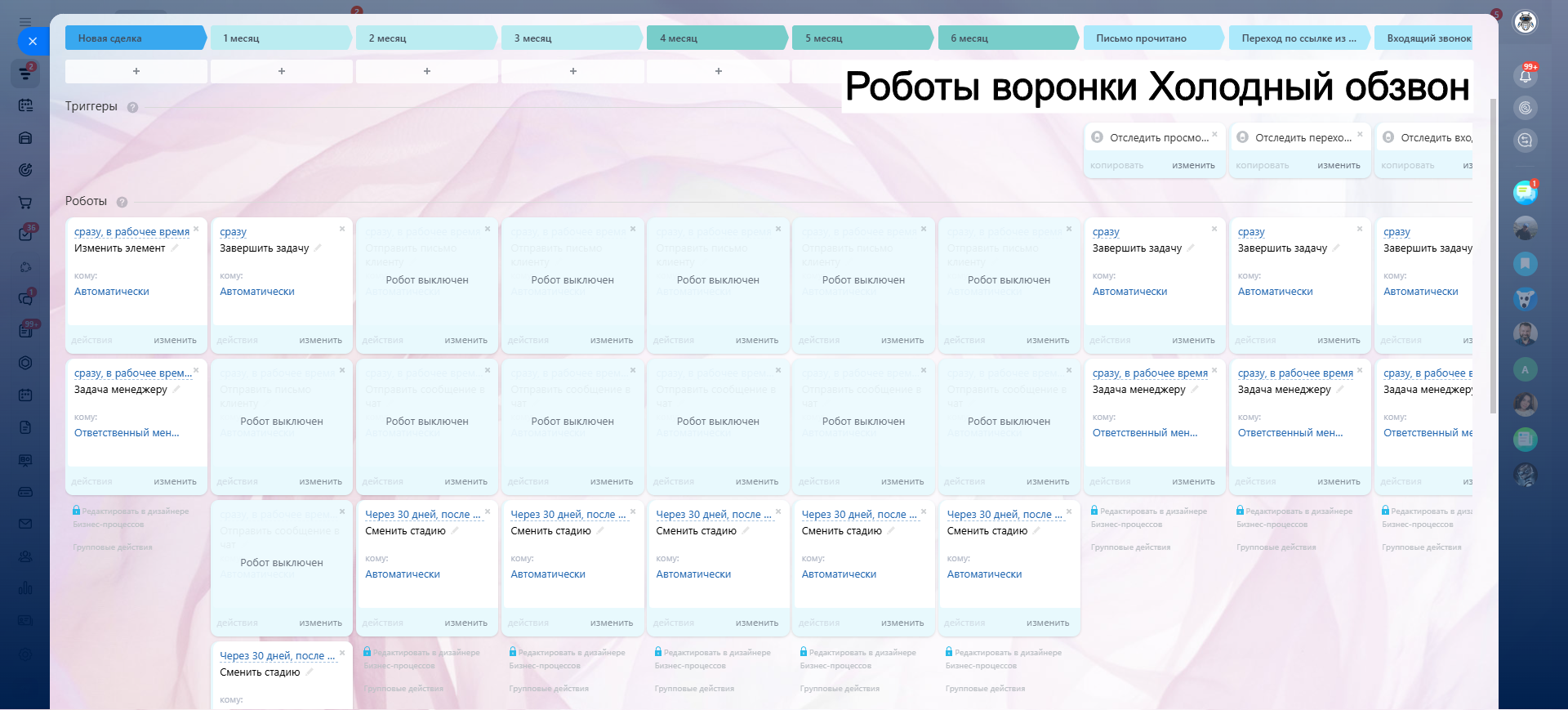 САЛОН КРАСОТЫ - ГОТОВАЯ CRM система: 10 готовых воронок: запись, напоминания, обратная связь, повторные визиты и контроль оплат.
