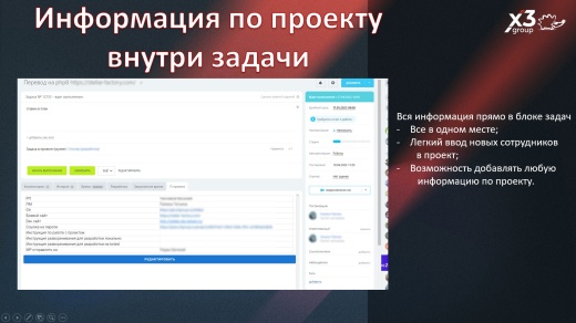 Проекты и задачи, учет, расширение возможностей.