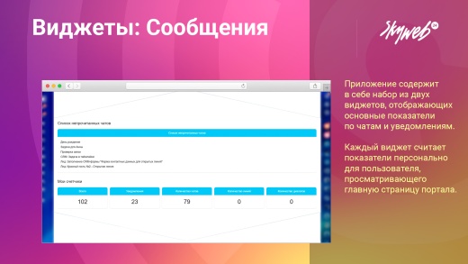 Виджеты: Пользователи