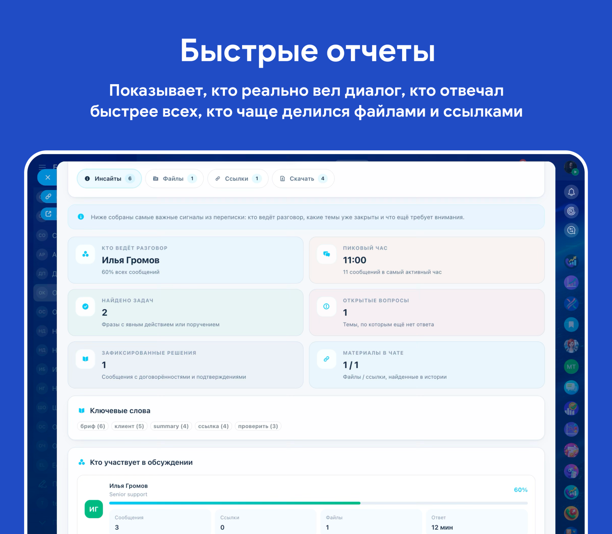 Отчет по чату