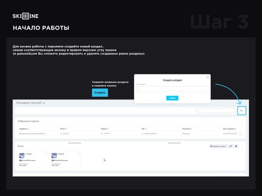 Skillline - менеджер паролей
