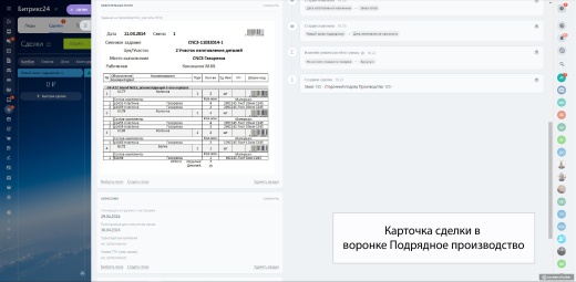 Готовая CRM для Производства с замером, монтажом, закупкой, подрядным производством и автоворонками.