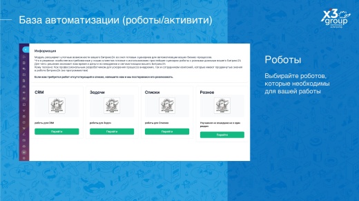 База автоматизации (роботы/активити)