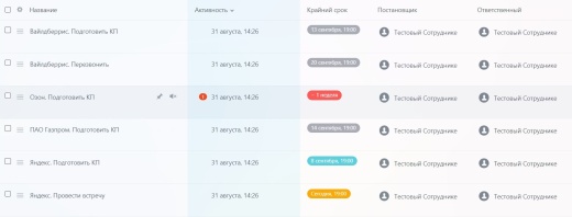 Компания в названии Задачи